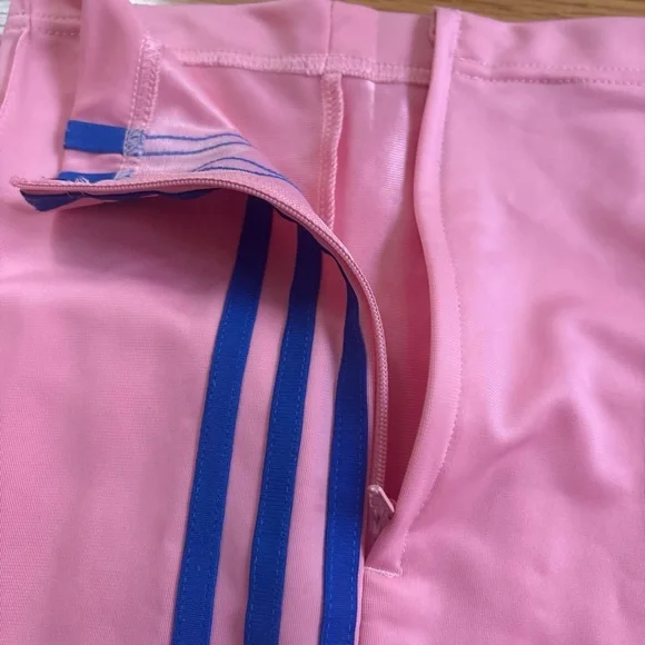 adidas Pink Sweatpants with Blue Three-Stripes - Picture 5 of 5
